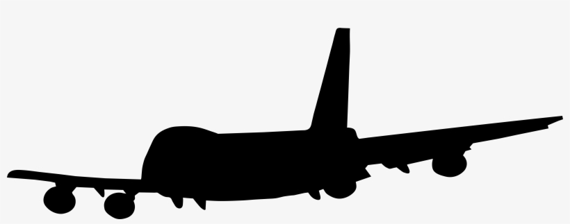 Vector Black And White Download Png Clip Art Image - Free Plane Silhouette Clipart, transparent png download