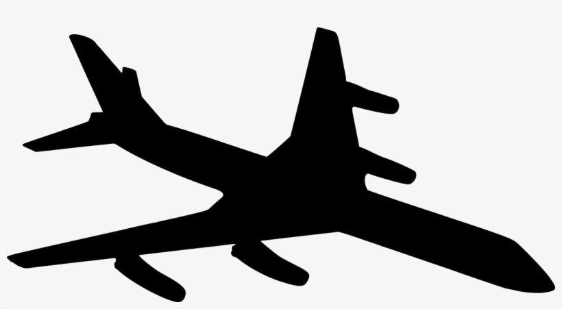 Clipart Plane Silhouette - Aeroplane Silhouette, transparent png download