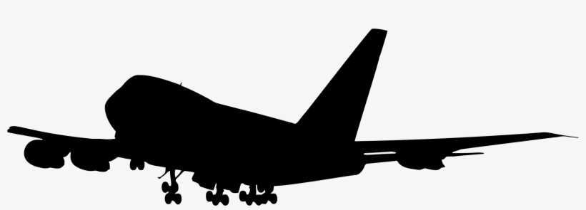 Jet Silhouette Png Banner Transparent Library - 747 Silhouette, transparent png download