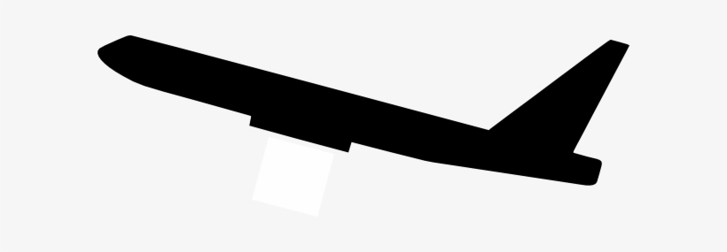 Airplane Clipart Black Png - Plane Taking Off Vector, transparent png download