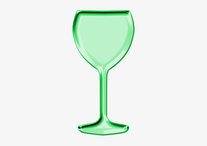 Clipart Glasses Goblet - Green Glass Clipart, transparent png download