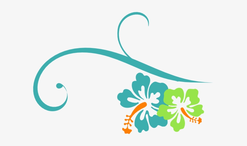 Fancy Underline Brown Clipart Cliparthut Free Clipart - Hibiscus Clip Art, transparent png download