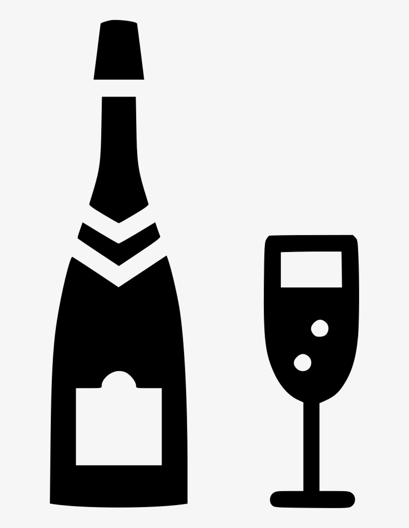 Champagne Glass Alcohol Bottle Celebrate Cheers Comments - Alcoholic Drink, transparent png download