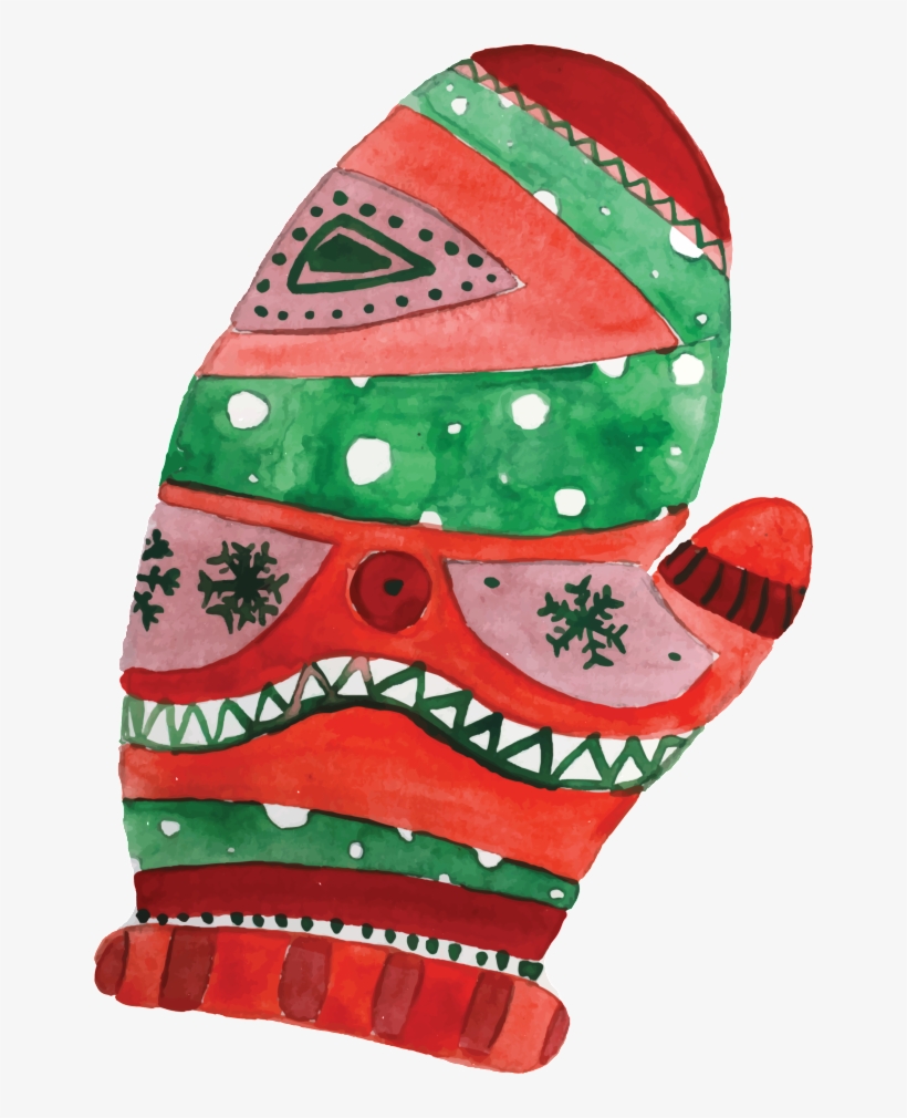 Christmas Glove Png Transparent Material - Glove, transparent png download