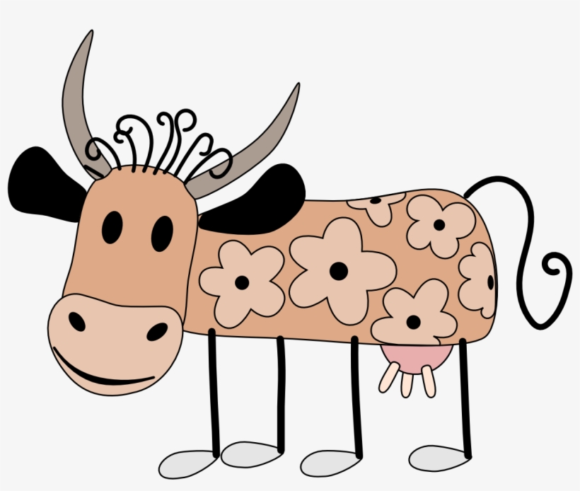 Cartoons Cows - Clipart Library - Cartoon Cow Shower Curtain, transparent png download