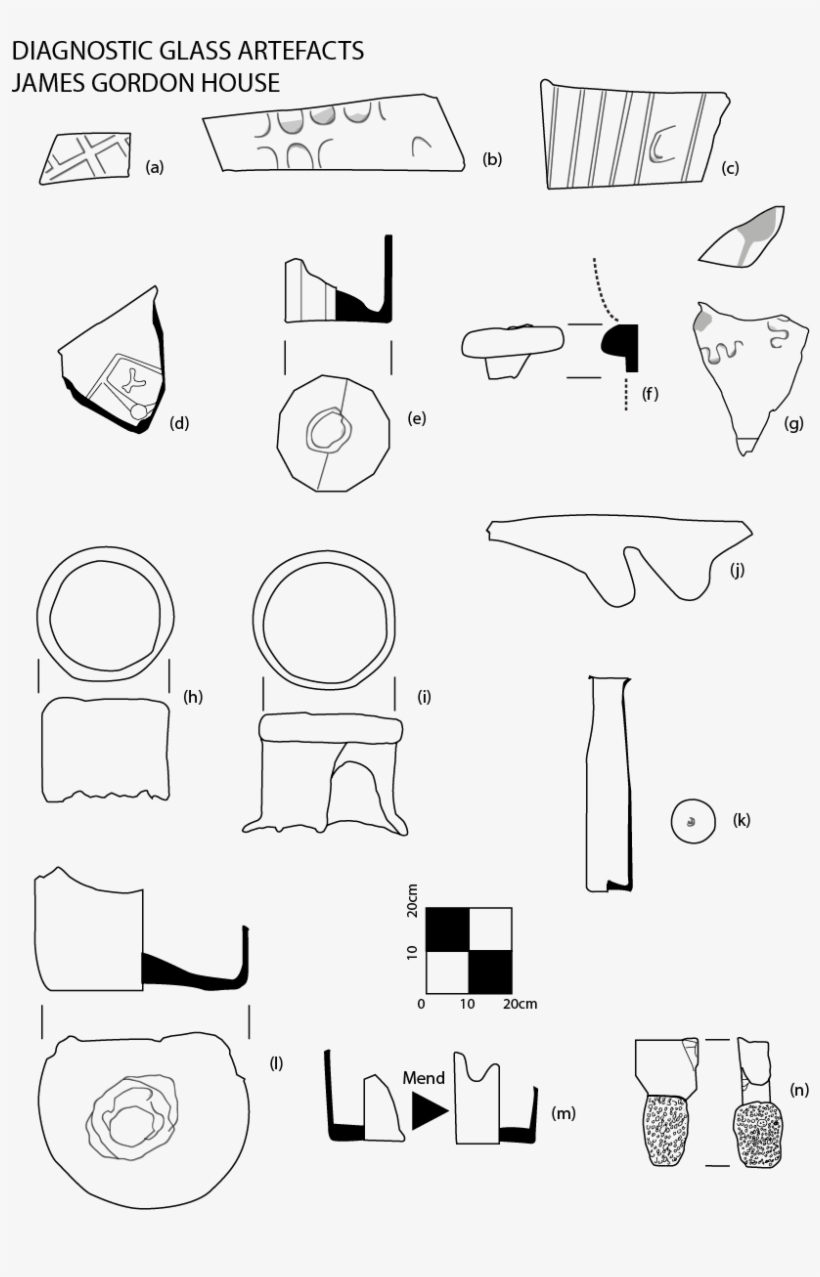 A Few Shards Of Window Glass Had Linear Or Cruciform - Diagram, transparent png download