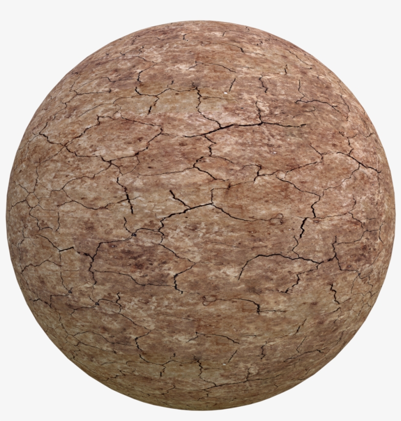 Seamless Cracked Dirt Texture - Circle, transparent png download