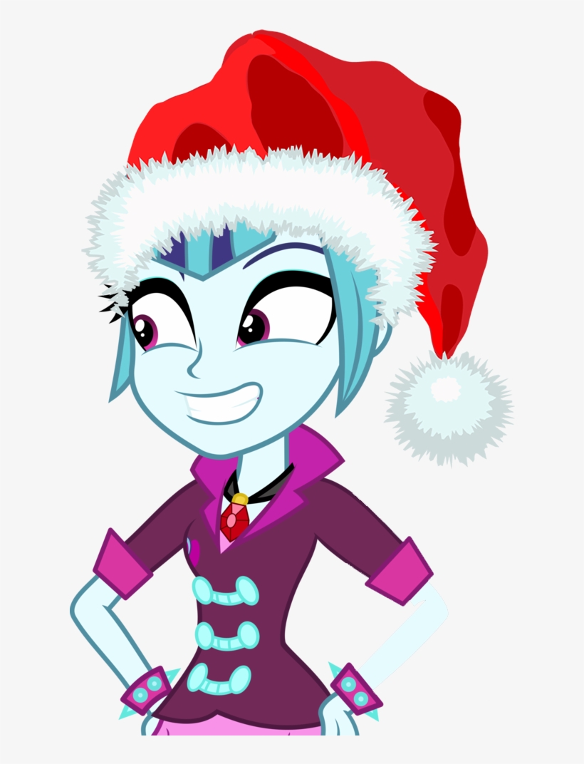 Christmas, Equestria Girls, Hat, Ponytail, Purple Eyes, - Sonata Dusk Gowth, transparent png download