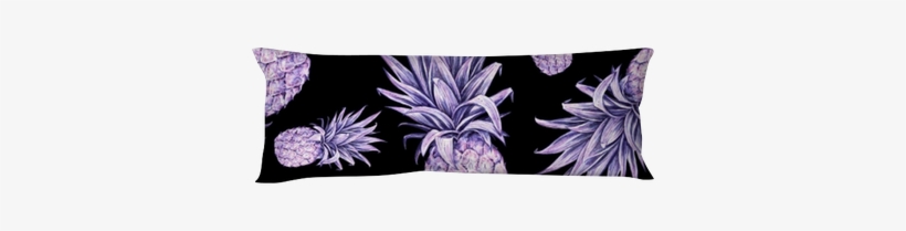 Pineapples On A Black Background - Rainbow Pineapple 12 X 18 Aluminum Sign, transparent png download