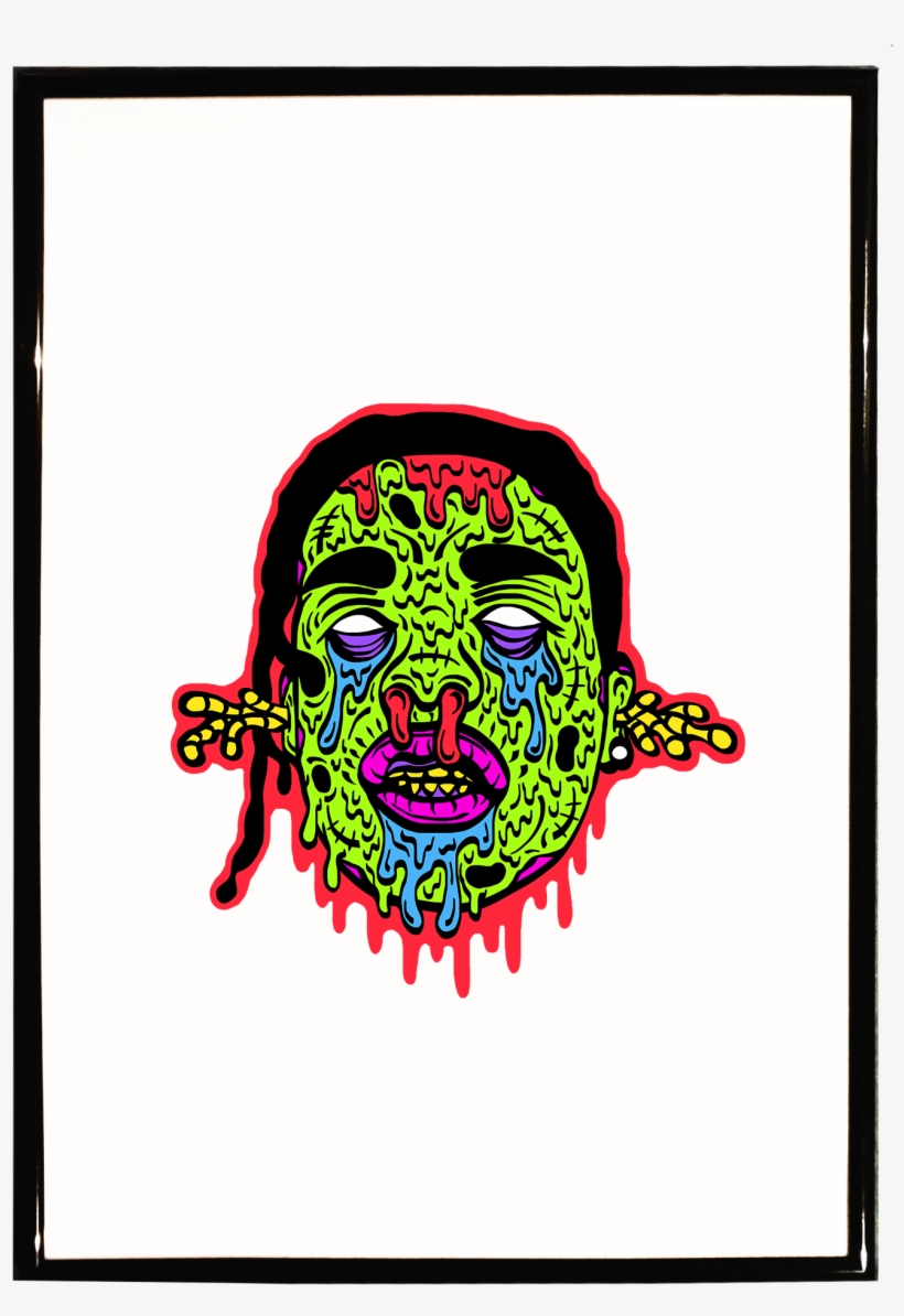 Zombie A$ap Rocky A3 Print $24 - A$ap Rocky, transparent png download