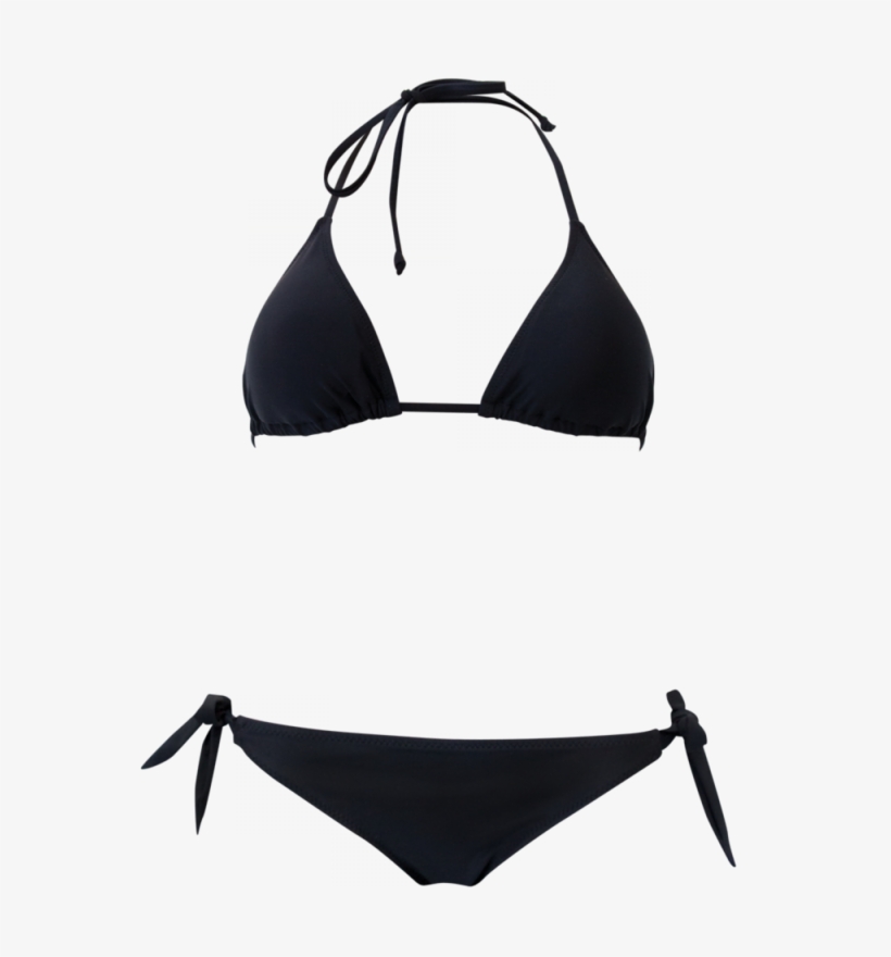 Basic Black Triangle Bikini - Zwarte Basic Bikini, transparent png download
