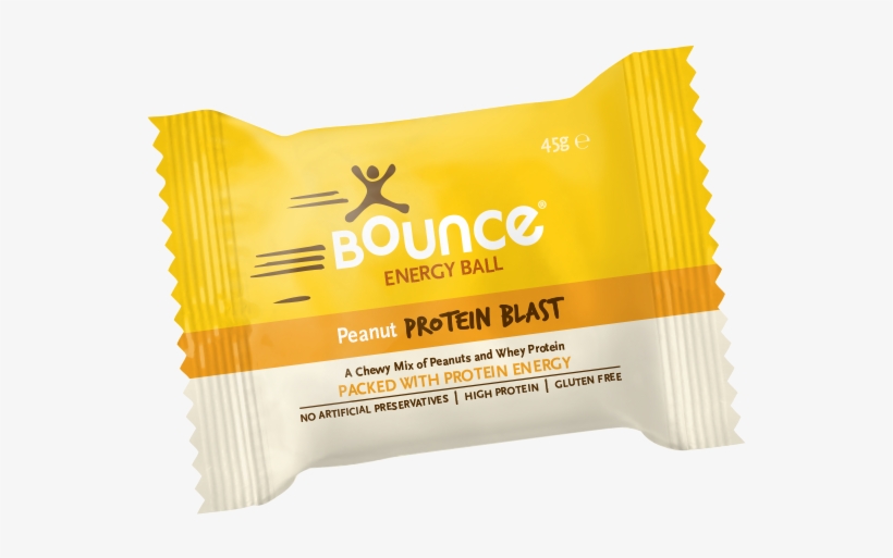 Bounce Balls Bounce Peanut 'protein Blast' 49g X 12 PNG Image