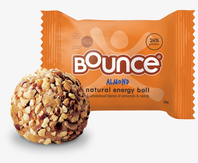 Bounce Almond Protein Hit Ball 49g, transparent png download