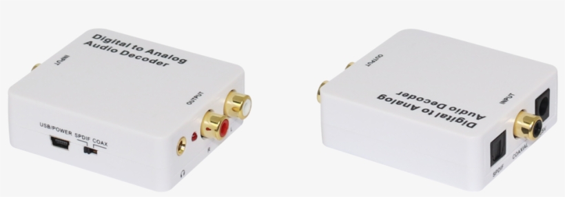 Digital To Analogue Audio Decoder Converter - Box, transparent png download