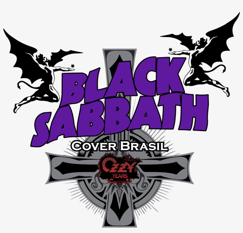 Logo Da Banda Black Sabbath Cover Brasil - Purple Black Sabbath Logo, transparent png download