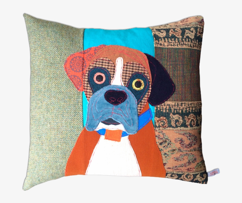 Bertie The Boxer Cushion - Cushion, transparent png download