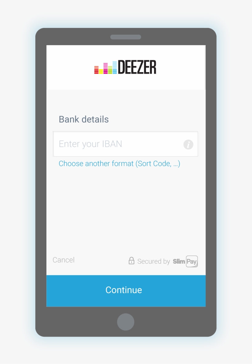 Slimpay Checkout Mobile Deezer - Mobile Phone, transparent png download