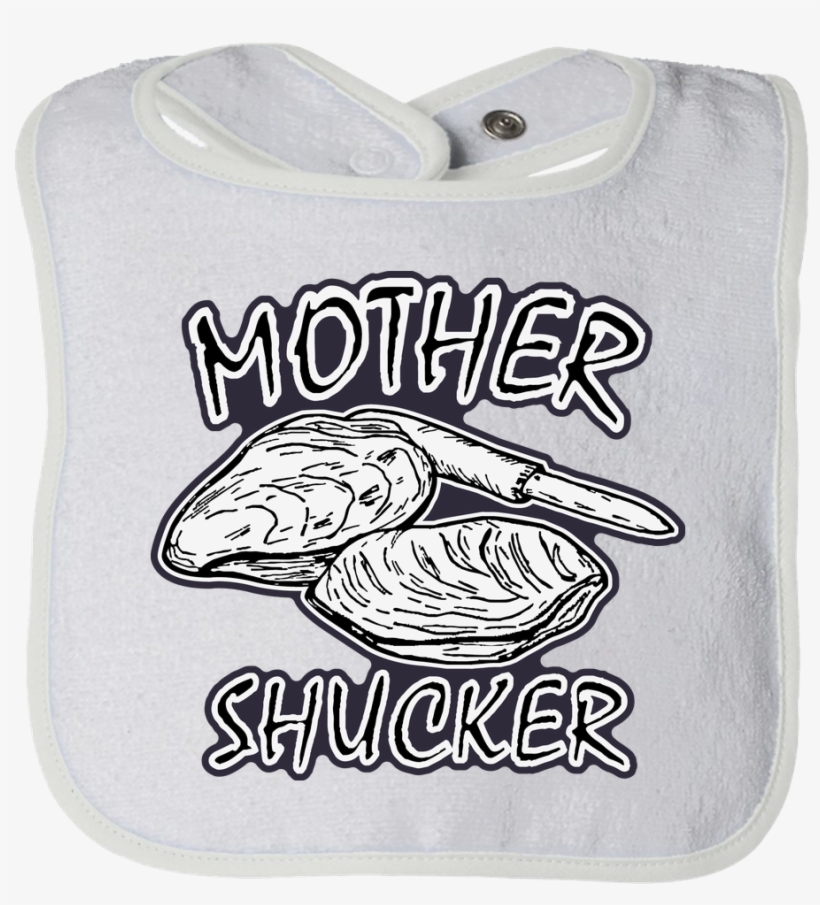 Mother Shucker Baby Bib - Croissant, transparent png download