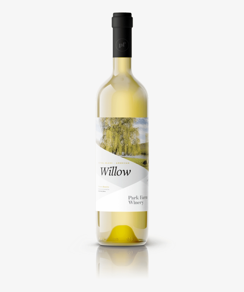 Willow Image - Glass Bottle, transparent png download