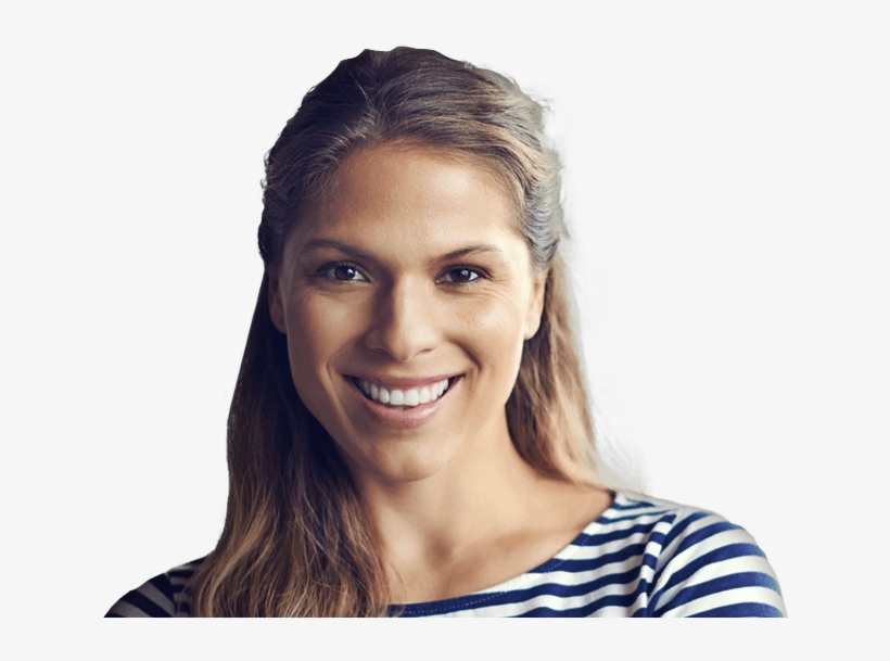 Happy Woman With Flawless Smile - Girl, transparent png download