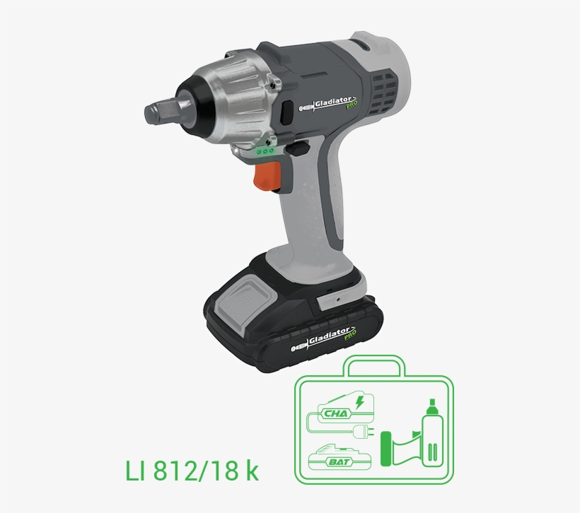Rechargeable Impact Wrench - Drill, transparent png download