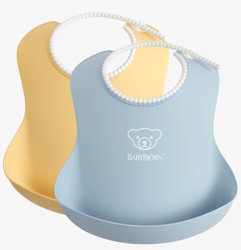 Baby Bib, 2-pack, Powder Yellow / Powder Blue, With - Bib, transparent png download
