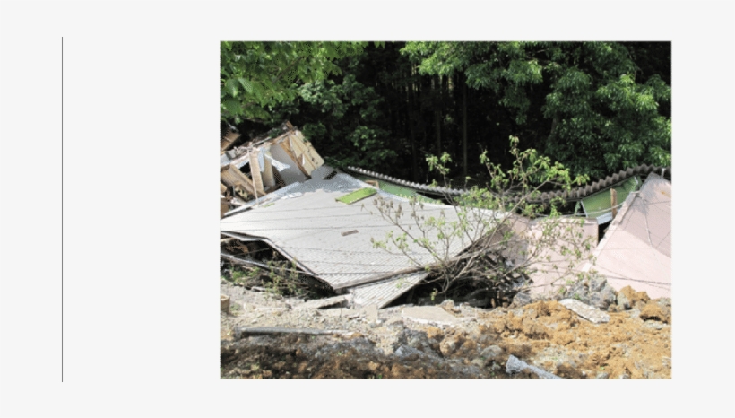 Collapsed Wood-frame Houses At The Toe Of The Landslide - Yard, transparent png download
