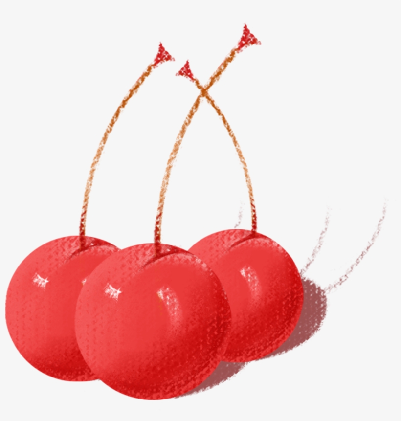 Cherry Hand Drawn Cute Cartoon Png And Psd - Cherry, transparent png download