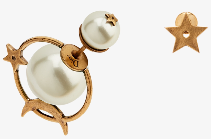 Dior Tribales Astre Lunaire Blanche - ディオール スター イヤリング, transparent png download
