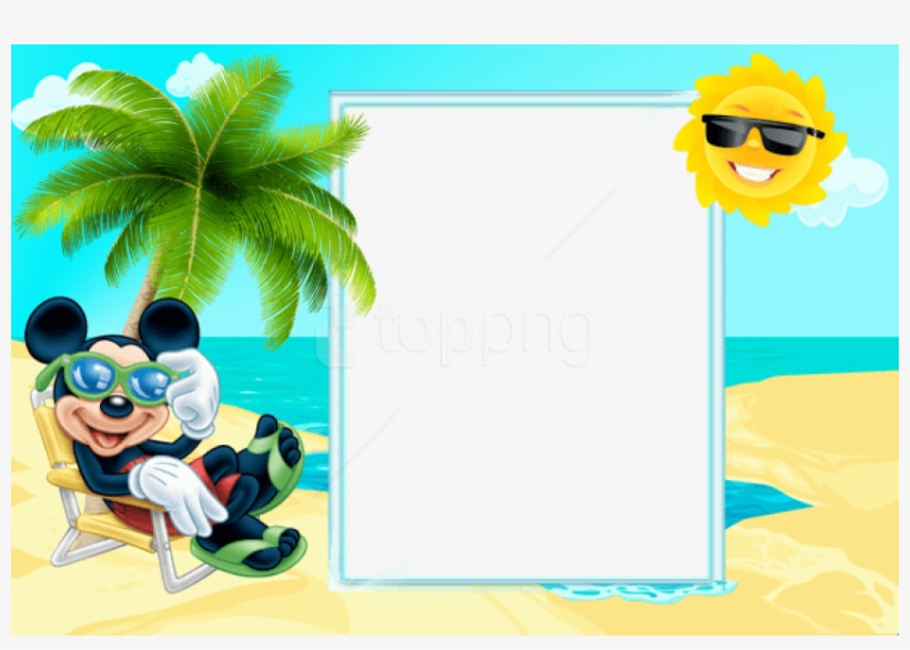 Free Png Best Stock Photos Mickey Mouse Summerkids - Mickey Mouse Summer Png, transparent png download