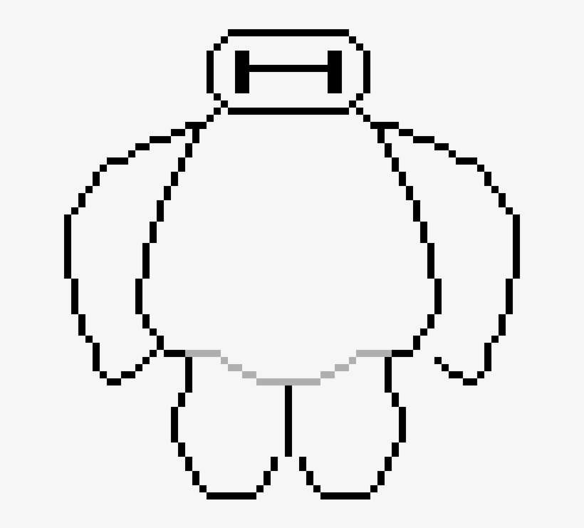 Baymax <3 - Cute Pixel Art, transparent png download