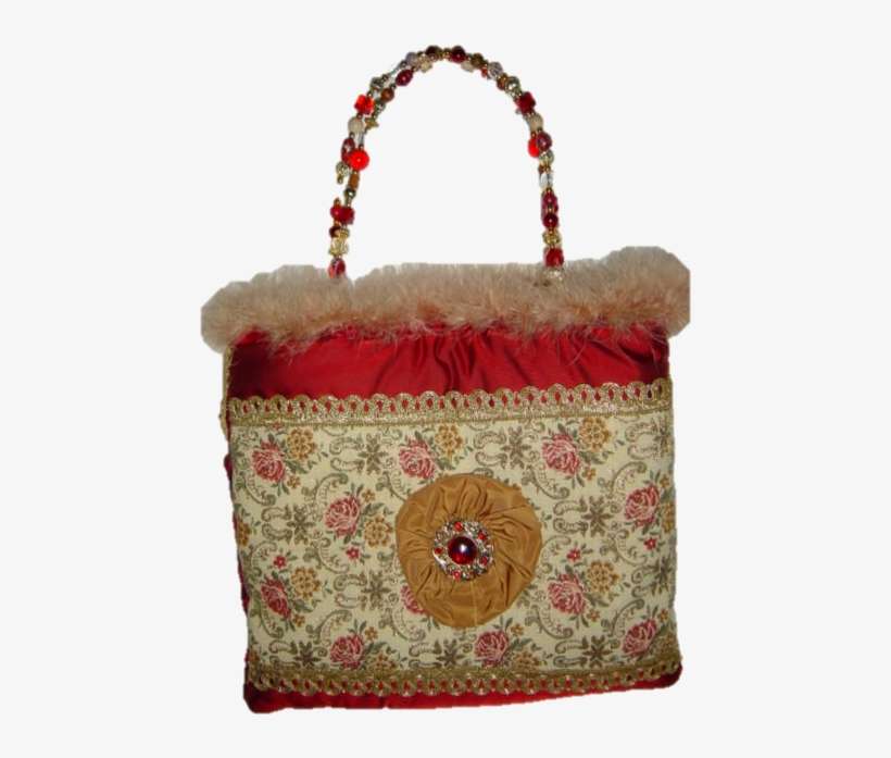 Red Lace Brown Back - Tote Bag, transparent png download