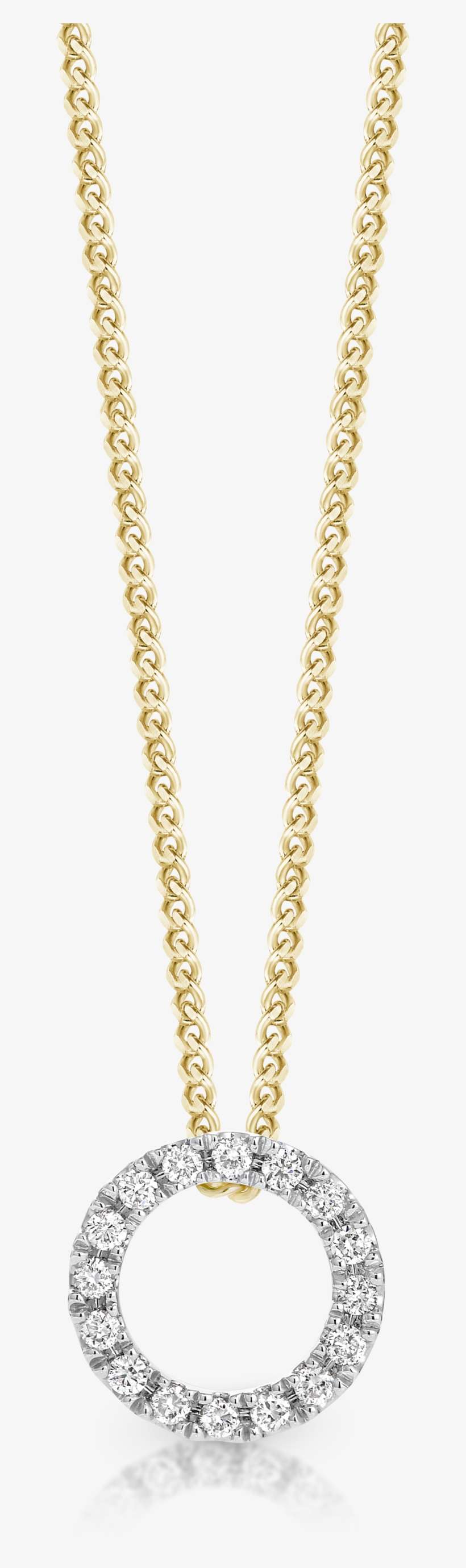 9ct Gold And Diamond 'halo' Necklace - Locket, transparent png download