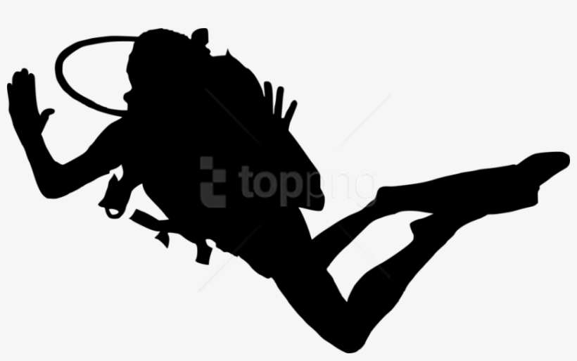 Free Png Scuba Diver Silhouette Png Images Transparent - Scuba Diver Transparent Background, transparent png download