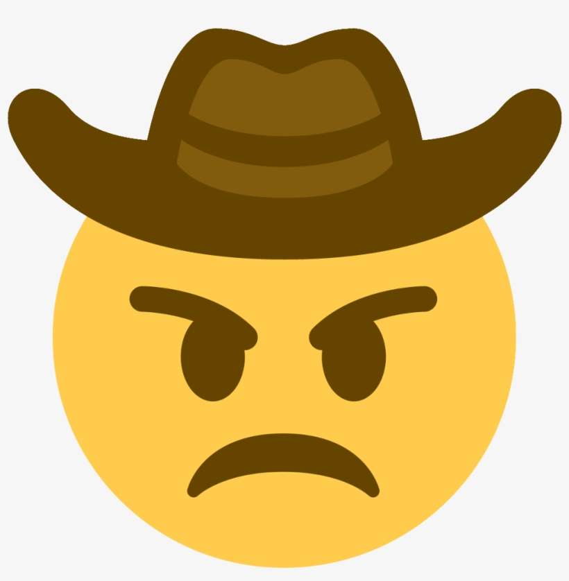 Discord Emoji - Cowboy Emoji Twitter, transparent png download