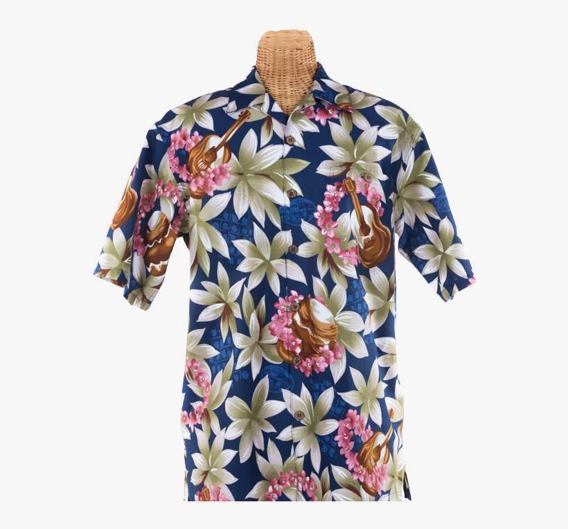 Newt's Retro-print Aloha Shirt With The Ukulele Design - Bowling Shirt, transparent png download