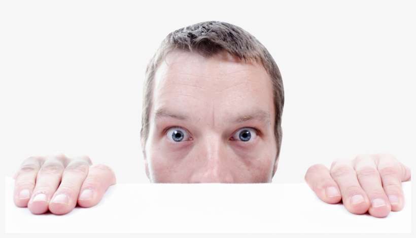 Man Is Watching - Black Stool Human, transparent png download