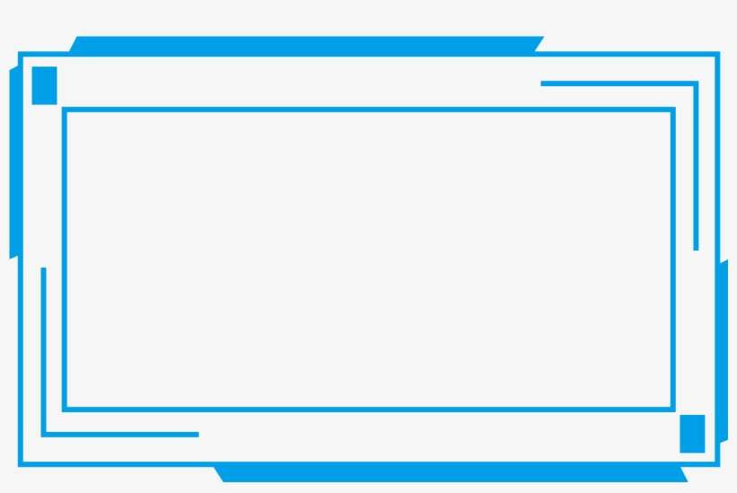 Fronteira De Tecnologia Azul Futurista Quadrado Png - Diagram, transparent png download