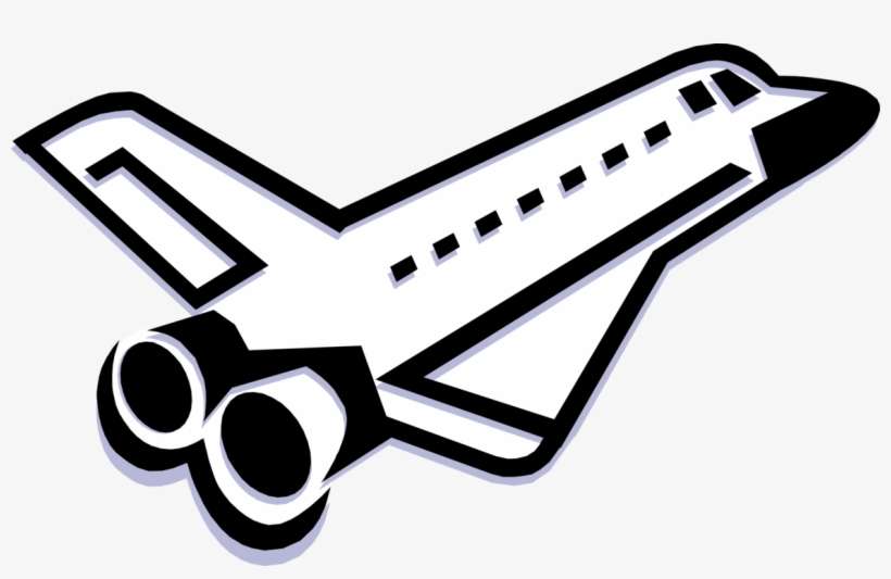 Vector Illustration Of United States Nasa Space Shuttle, transparent png download