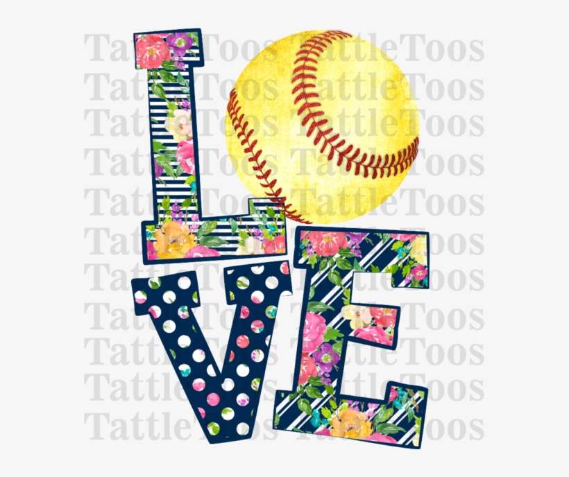 Florasoftballlovetf - Baseball Clip Art, transparent png download