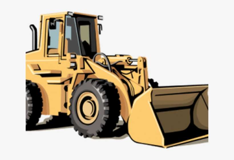 Crane Clipart Bulldozer - Png Heavy Equipment, transparent png download
