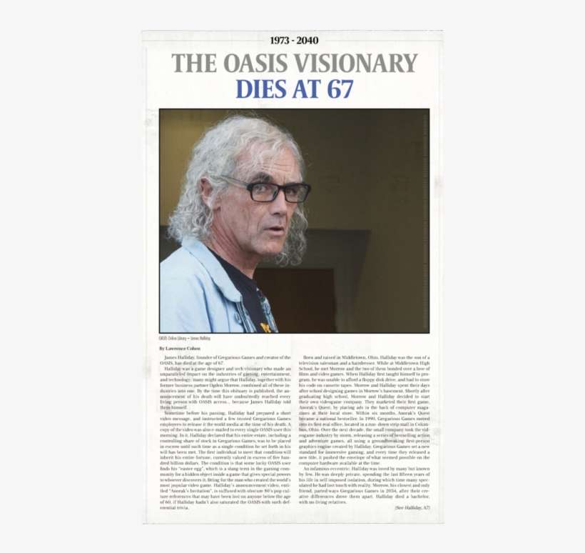 From Director Steven Spielberg More Ready Player One - "tis Greatly Wise..." On Page 31, Eighteenth Plate, transparent png download