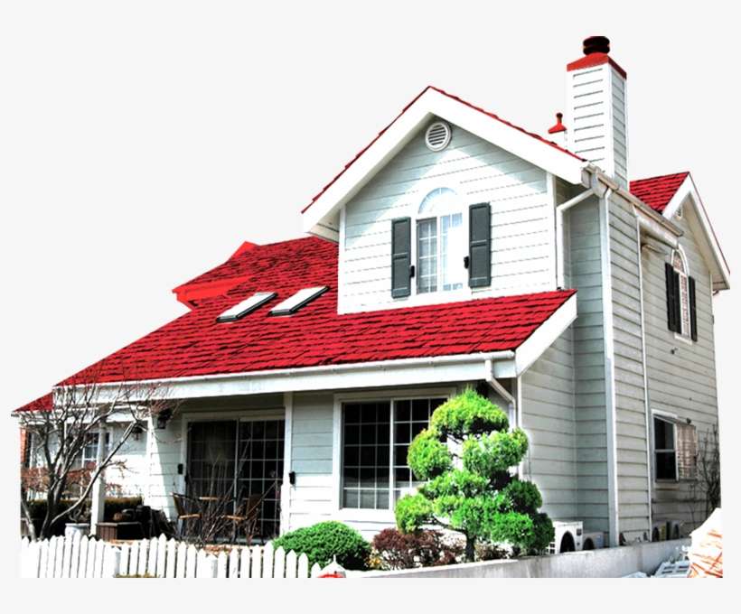 House With Red Roof - Red Roof House Png, transparent png download