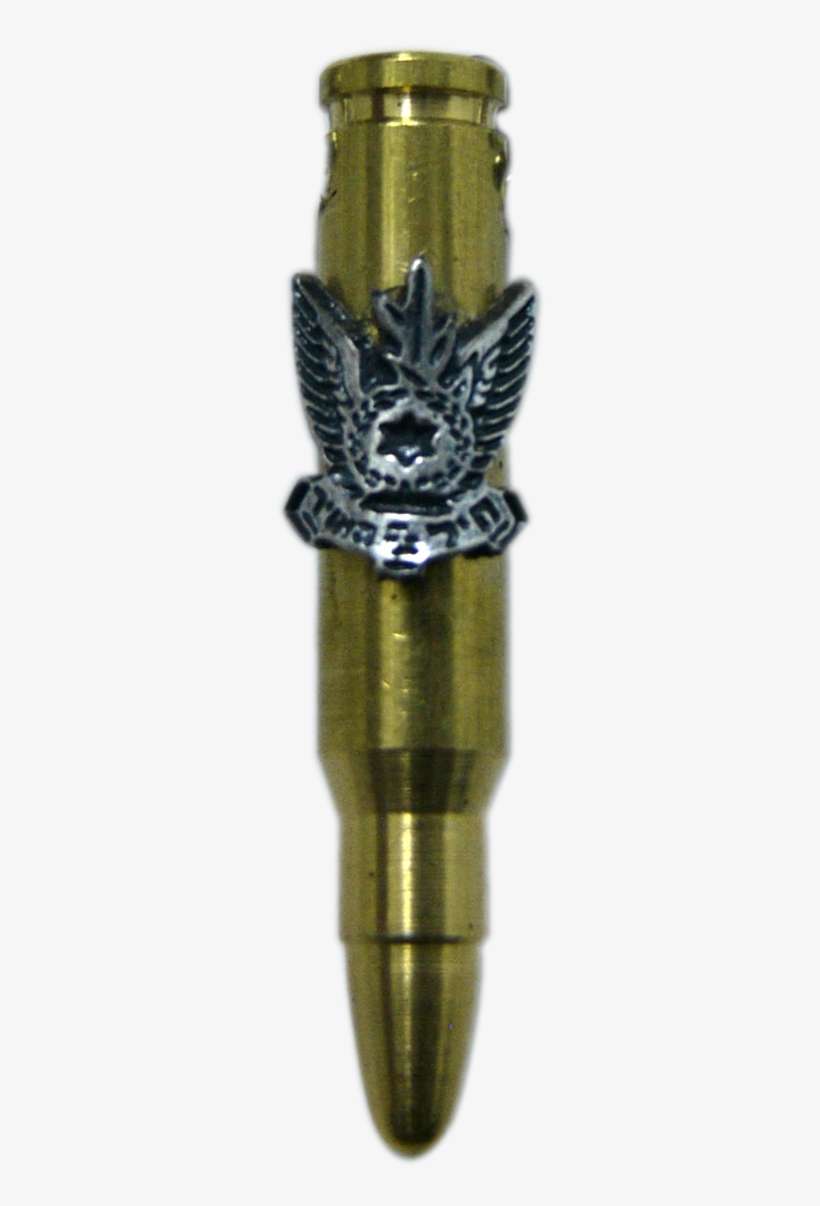 Buy Brass Israeli Army Bullet Pendant With Air Force - Bullet, transparent png download