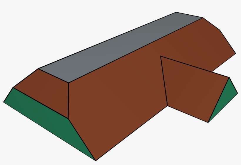 A Flat-top Roof - Wood, transparent png download