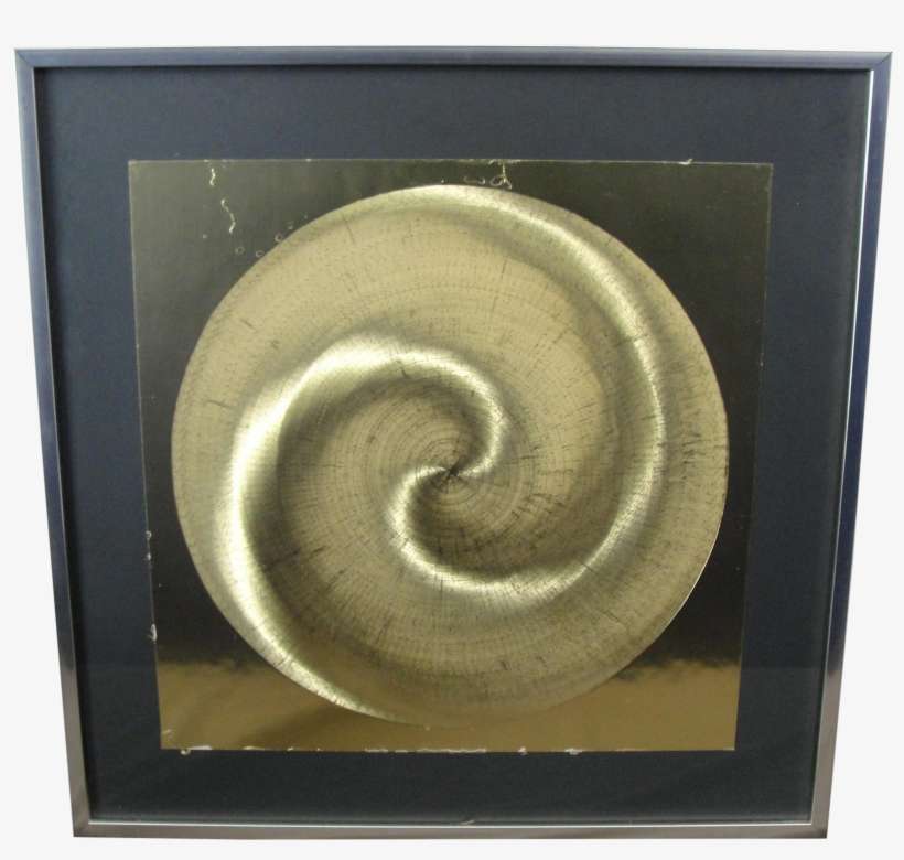 Vintage Geometric Swirl Gold Foil Wall Art - Picture Frame, transparent png download