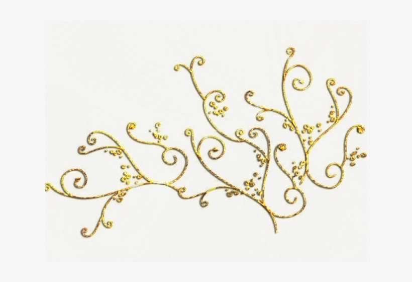 Floral Swirls Line Pattern, transparent png download