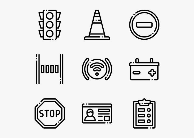 Driving School - Design Icon Vector, transparent png download