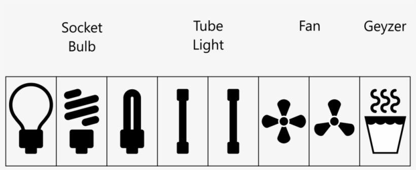 Many Homes Here In India Have Large Banks Of Switches - Monochrome, transparent png download