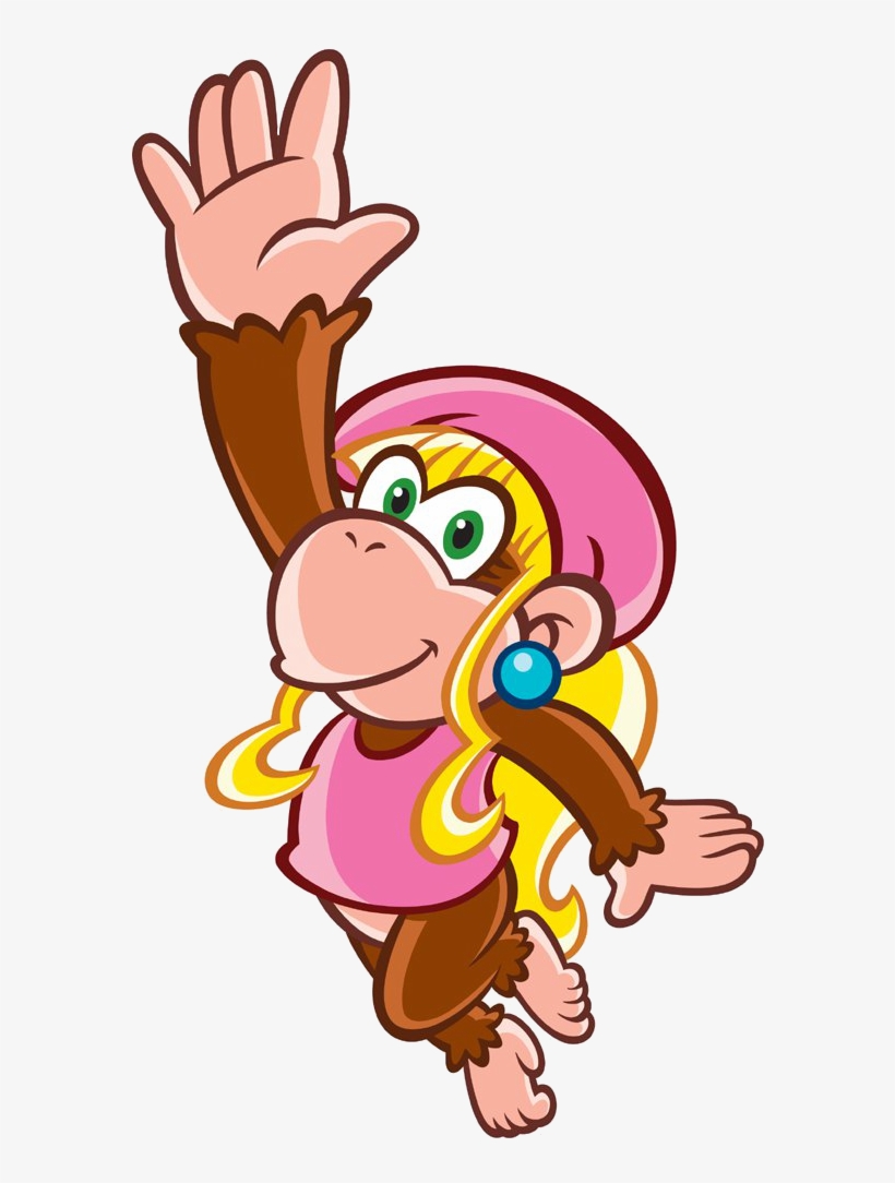 That Rope Is Actually Part Of Cranky Kong's Anatomy - Dixie Kong King Of Swing, transparent png download